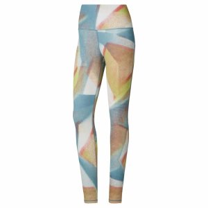 Reebok Yoga Lux Bold High-Rise Tights Damen - Mehrfarbig - DE 879-IVM